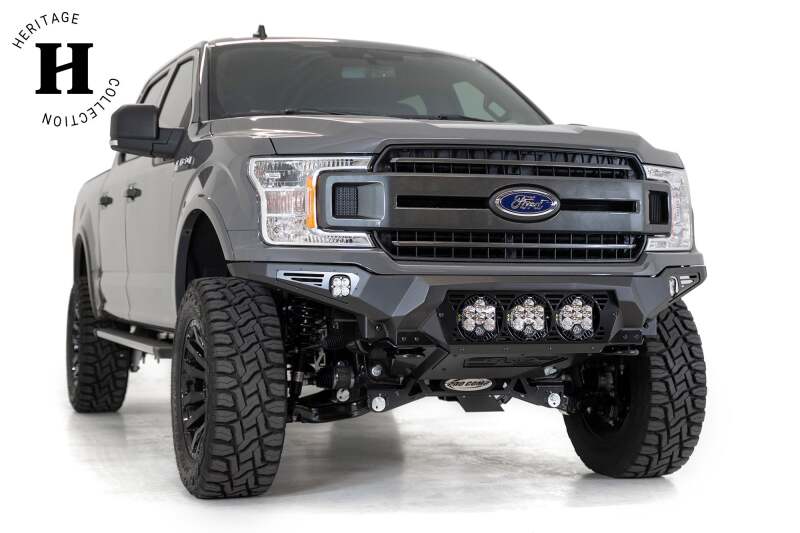 Addictive Desert Designs 18-20 Ford F-150 Bomber Front Bumper w/ 3 Baja Designs LP6 Mounts