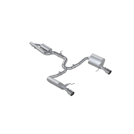 MBRP 17-19 VW Golf SportWagen/Alltrack 1.8T T304SS 3in Cat-Back 2.5in Dual Split Rear w/ SS Tips