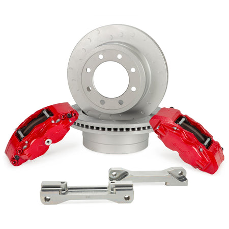 Alcon 2017+ Ford F250/F350 363x38mm Rotors 4 Piston Brake Kit - Rear