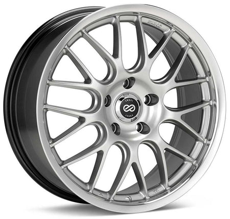 Enkei Lusso 18x8 40mm Offset 5x114.3 Bolt Pattern 72.6 Bore Black w/ Machined Lip Wheel