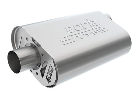 Borla CrateMuffler Ford Coyote 5.0L S-Type 2.5in Offset/Center 12inx6inx10.34in Muffler