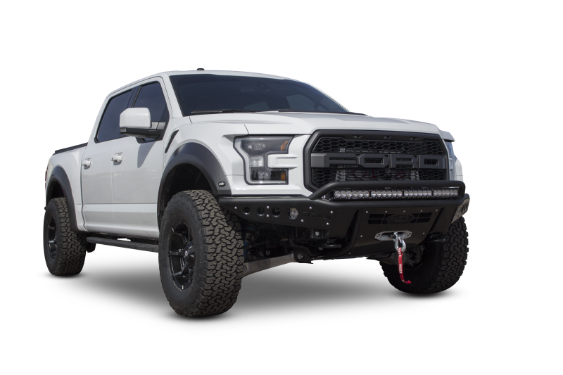 Addictive Desert Designs 17-18 Ford F-150 Raptor Stealth R Front Bumper w/ Winch Mount