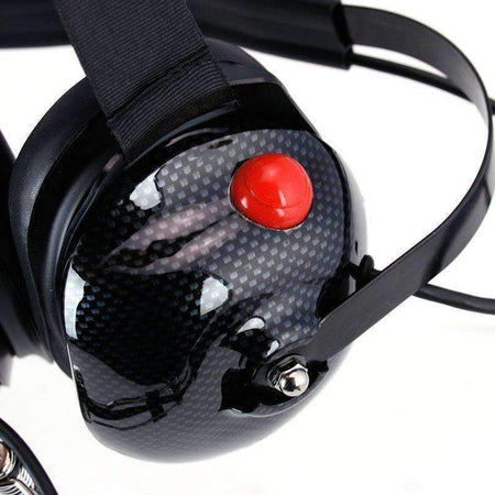 Rugged Radios H42 Behind the Head (BTH) Headset for 2-Way Radios Red