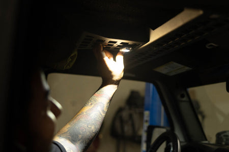 DV8 Offroad Elite Push Button Dome Light - White