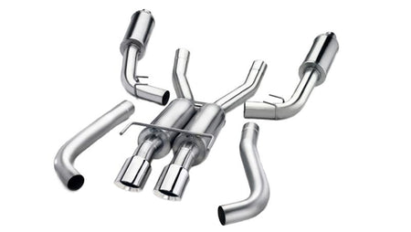 Corsa 2015-2020 Chevy Tahoe/GMC Yukon Cat-Back Exhaust Sport 3in Single Side Twin Black 4in Tips