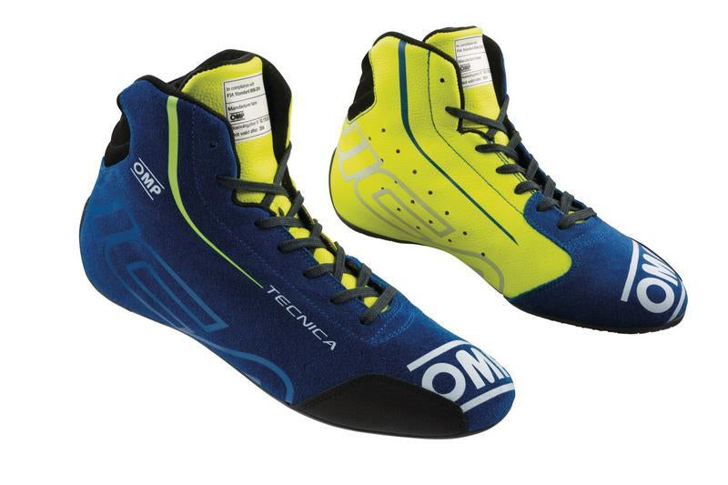 OMP TECNICA SHOES my2025 FIA 8856-2018 NAVY BLUE / CYAN SZ 46