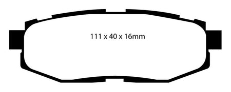 EBC 12+ Scion FR-S 2 Redstuff Rear Brake Pads