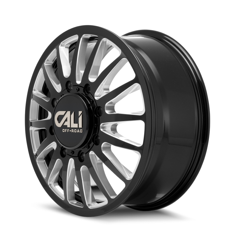 Cali Off-Road 9110D Summit Dually 22x8.25 / 8x165.1 BP / -232mm OS / 121.3mm Hub Gls Blk Mill Wheel