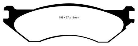 EBC 06-11 Dodge Ram 1500 Mega Cab 2WD Greenstuff Rear Brake Pads
