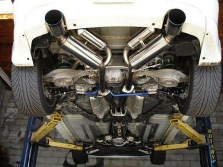 HKS 03-07 G35 Dual Hi-Power Ti Tip Catback Exhaust (SUS304 NO COATING)