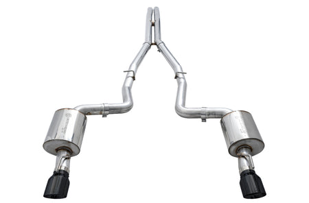 AWE Tuning 2015+ Dodge Charger 6.4L/6.2L Non-Resonated Touring Edition Exhaust - Diamond Blk Tips