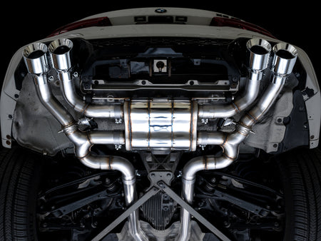 AWE Tuning 20-25 BMW X3 M/M Comp (F97) AWD SwitchPath Axle-Back Exhaust - Chrome Silver Tips