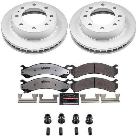 Power Stop 00-05 Cadillac DeVille Front Z36 Coated Truck & Tow Brake Kit