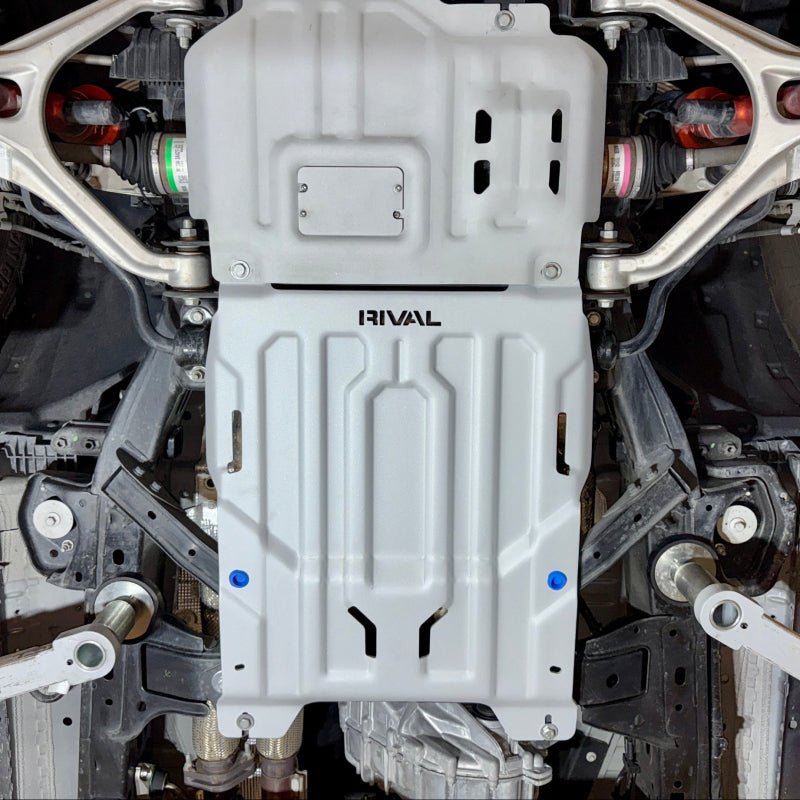 Rival 24-26 Ford Ranger / Ranger Raptor Aluminum Transmission And Cat Converter Skid Plate