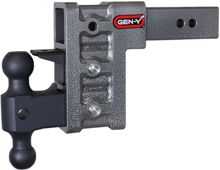 Gen-Y Mega Duty 2.5in Shank 6in Drop 3K TW 21K Hitch w/GH-061 Dual-Ball/GH-062 Pintle Lock