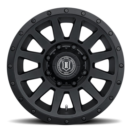 ICON Compression HD 18x9 / 8x180 / 12 mm / 5.5in BS Double Black Wheel