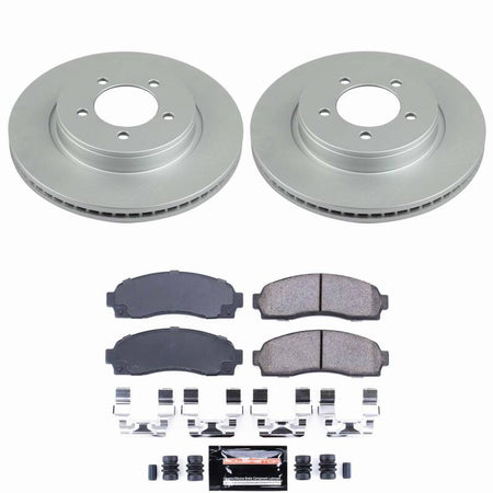 Power Stop 02-05 Ford Explorer Front Z23 Coated Brake Kit