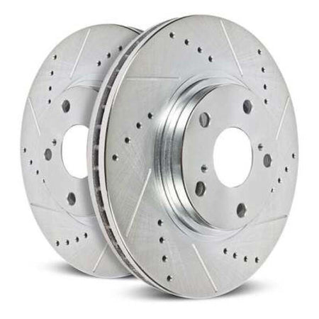 Power Stop 24-25 Ford Mustang Left Front Drilled & Slotted Rotor