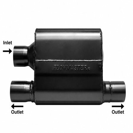 Flowmaster 2.5 IN(O)/OUT(D) 10 Series CROSSFLOW 409 Muffler