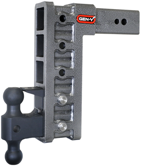 Gen-Y Mega Duty 3in Shank 12in Drop 3.5K TW 32K Hitch w/GH-0161 Dual-Ball/GH-0162 Pintle Lock