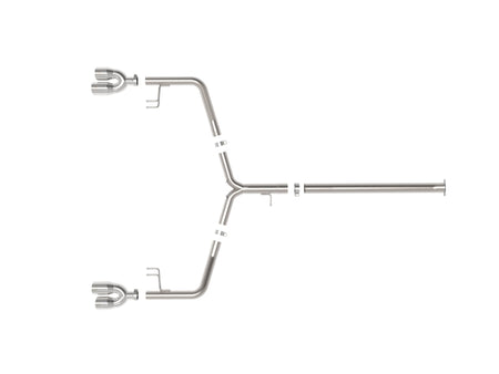aFe Takeda 21-24 Kia K5 GT L4-2.5L (t) SS Axle-Back Exhaust System w/ Polished Tips