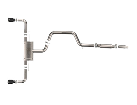 aFe 22-24 Volkswagen GTI MACH Force-Xp 3 to 2-1/2 IN Stainless Steel Cat-Back Exhaust w/Black Tip