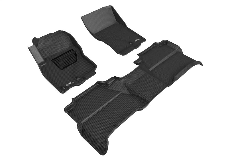 3D MAXpider 05-19 Nissan Frontier Crew Cab With R2 Subwoofer Kagu Black R1 R2 (2 Eyelets)