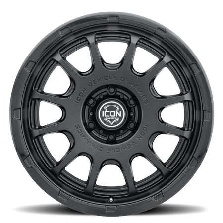 ICON Alloys Rancho 20x9 / 5x150 / 16mm / 5.625in BS DBL Black Wheel