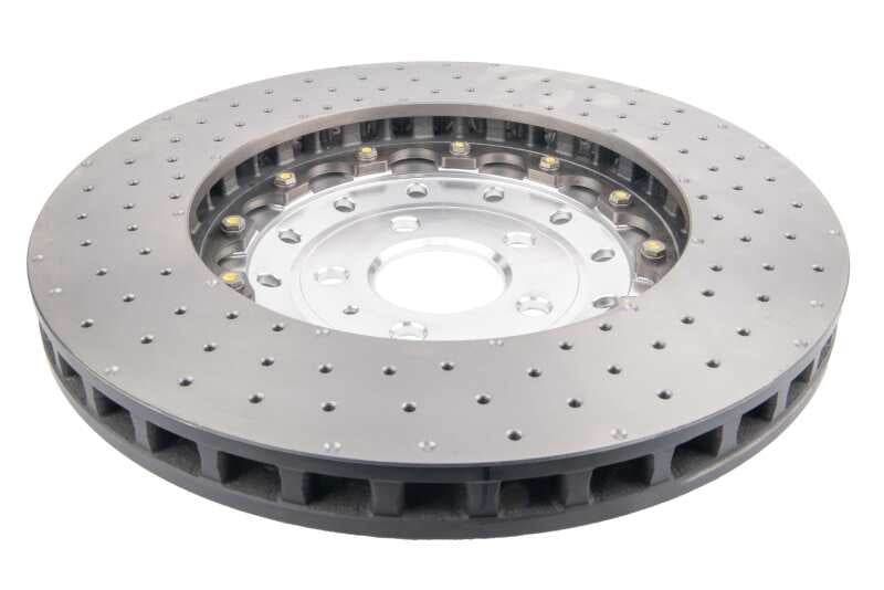 DBA 14-18 Audi RS7 Iron Rotors Front 5000 Series Drilled & Slotted Rotor w/Silver Hat