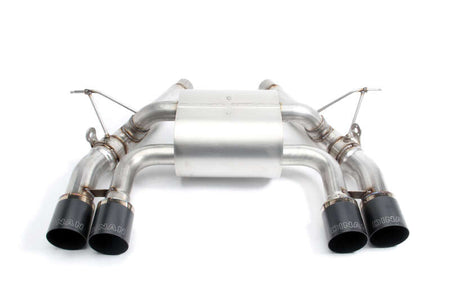 Dinan 15-20 BMW M3/M4 (F80/F82/F83) Free Flow Axleback Exhaust System - Black Tips