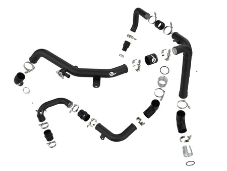 aFe 21-23 Ford Bronco V6-2.7Ltt BladeRunner Alum Hot & Cold Charge Pipe Kit - Black