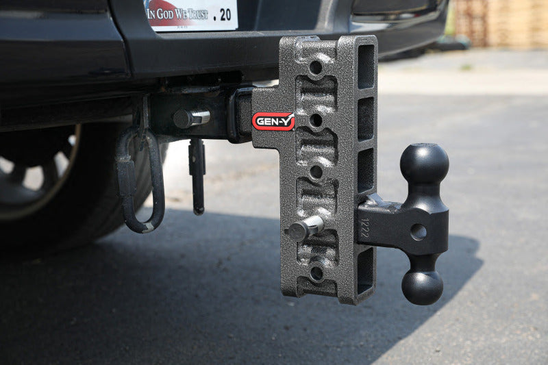 Gen-Y Mega Duty 2.5in Shank 12in Drop 3.5K TW 32K Hitch w/GH-0161 Dual-Ball