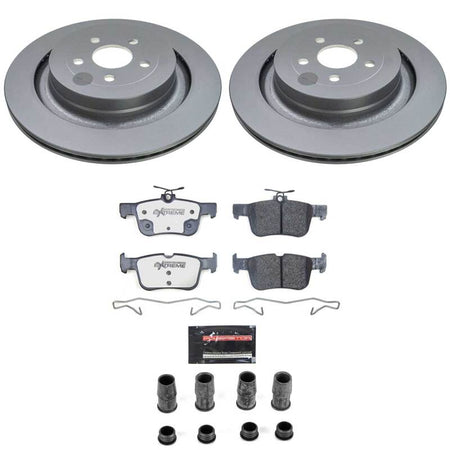 Power Stop 19-24 Ford Edge Rear Z36 Coated Truck & Tow Brake Kit