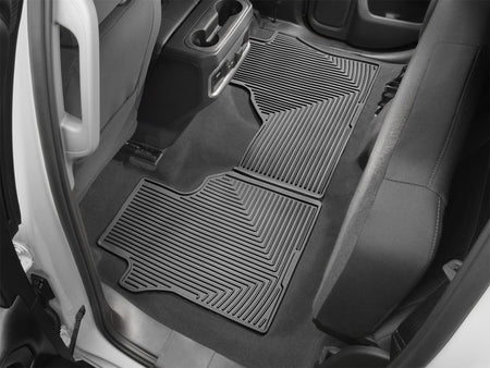 WeatherTech 2019+ Chevrolet Silverado 1500 Rear Rubber Mats - Black