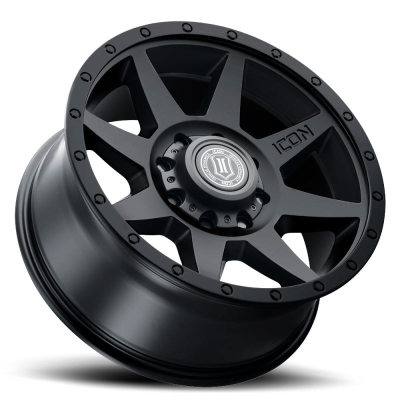 ICON Rebound 20x9 / 8x6.5in / 12mm / 5.5in BS Double Black Wheel