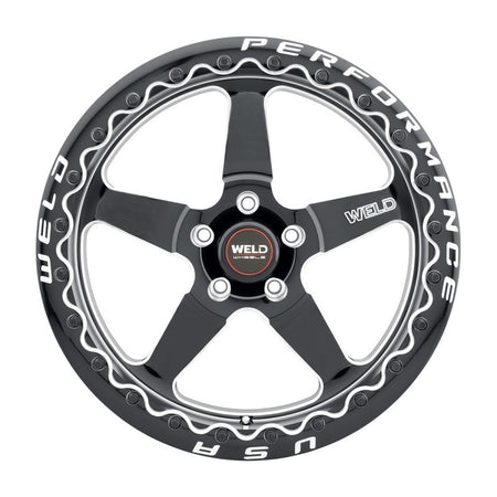 Weld Magnum Import 13x10 / 4x100mm BP / 5in. BS Black Wheel - Black Single Beadlock MT
