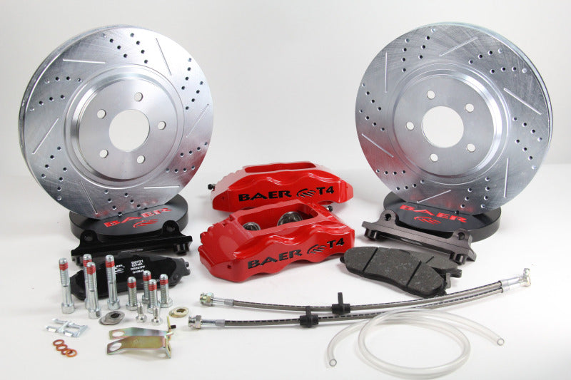 Baer Brakes 60-74 Chevrolet C10 Pickup 13in Track4 Front SDZ Brake Kit - Monster Green