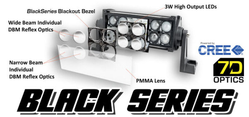 Oracle Black Series - 7D 42 240W Dual Row LED Light Bar - 6000K