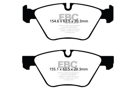EBC 09+ BMW Z4 3.0 (E89) Redstuff Front Brake Pads