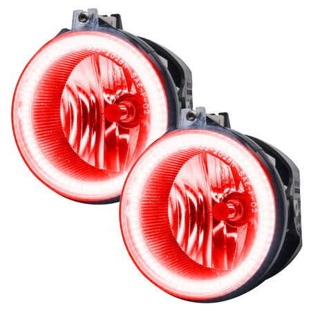 Oracle 05-14 Dodge Charger LED Waterproof Fog Halo Kit - Red