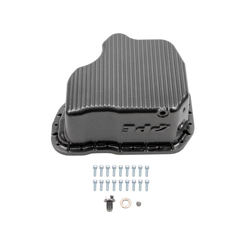 Wehrli 11-16 GM Duramax WCFab X PPE High Capacity Aluminum Oil Pan - Bengal Red