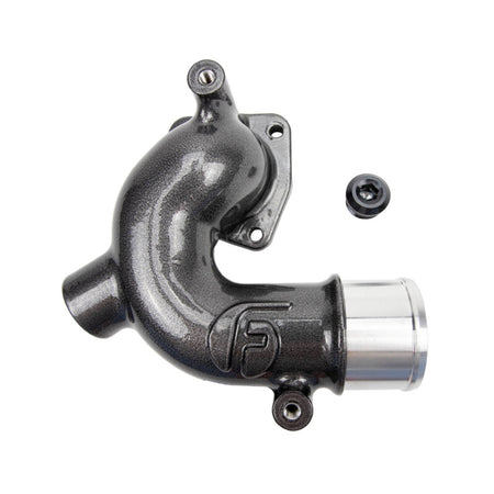 Wehrli 98-18 Cummins 5.9L/6.7L WCFab X Fleece Thermostat Housing - Bengal Silver