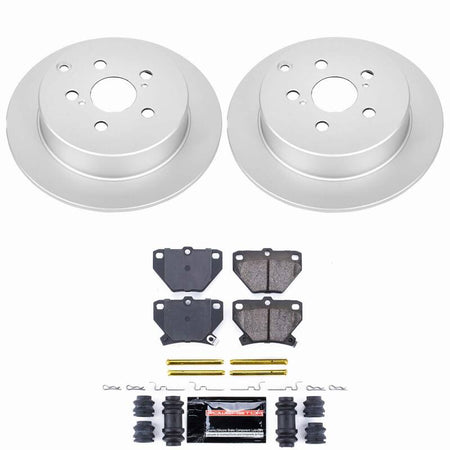 Power Stop 03-06 Pontiac Vibe Rear Z23 Coated Brake Kit
