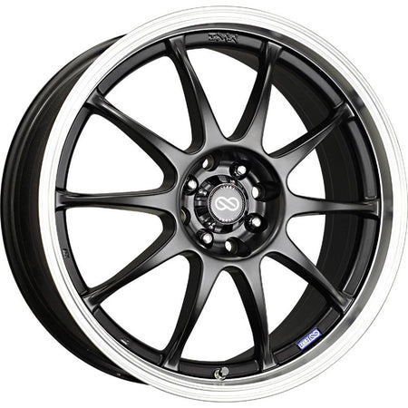Enkei J10 18X7.5 5x108/115 38mm Offset 72.6mm Bore Black Wheel (MOQ 40)