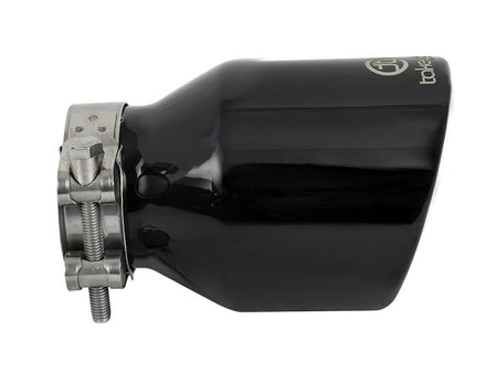 aFe Takeda Universal Exhaust Tip 2-1/2 IN Inlet x 4 IN Outlet x 6 IN L- Black