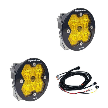 Baja Designs Squadron-R 2.0 Pro LED Wide Cornering (Pair) - Baja Amber