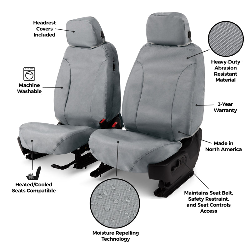 Covercraft 10-15 Mercedes-Benz Sprinter Endura Waterproof SeatSaver Custom Frt Row Seat Covers-Taupe