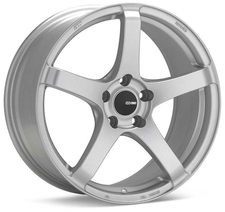 Enkei Kojin 18x9.5 45mm Offset 5x100 Bolt Pattern 72.6mm Bore Dia Matte Silver Wheel