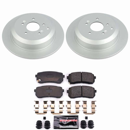 Power Stop 07-12 Hyundai Veracruz Rear Z23 Coated Brake Kit