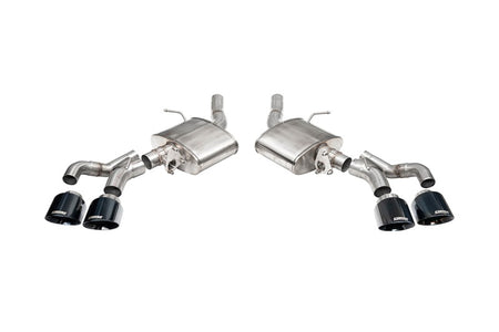 Corsa 22-25 Caddy CT5-V Blackwing 3in Axle-Back - Act. Exh. - Dual Rear Exit - Twin 4.5in Tips - Blk